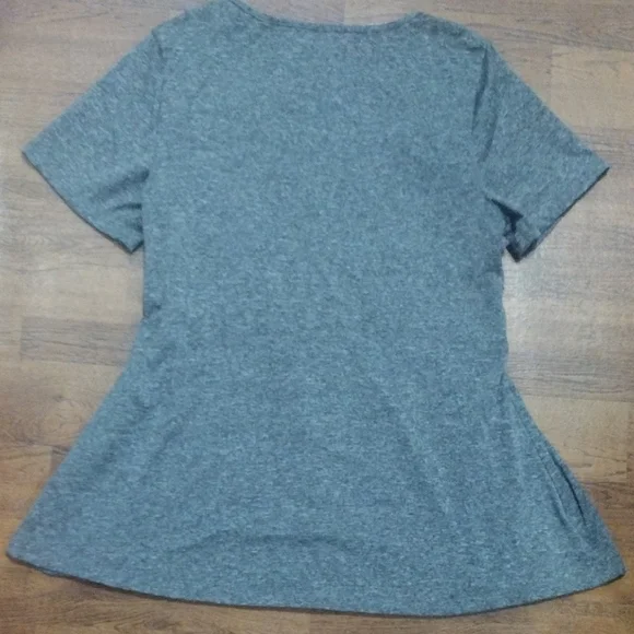 SHEIN Heather Gray Short Sleeve Top - Picture 10 of 10